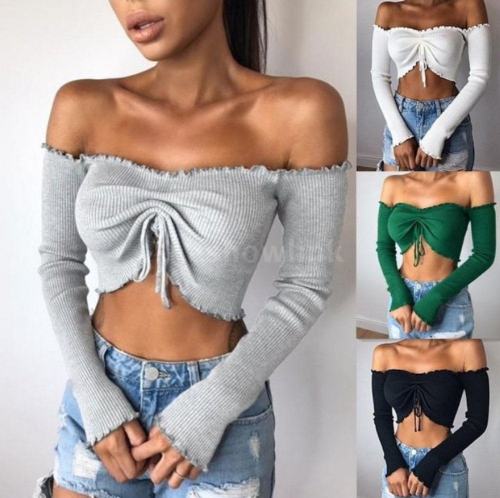 Strapless Ruffle Top
